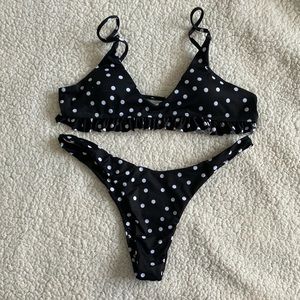 Zaful polka dot two pieces bikini size medium